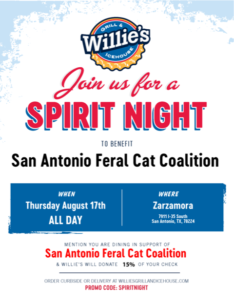 Spirit Night At Willie’s!